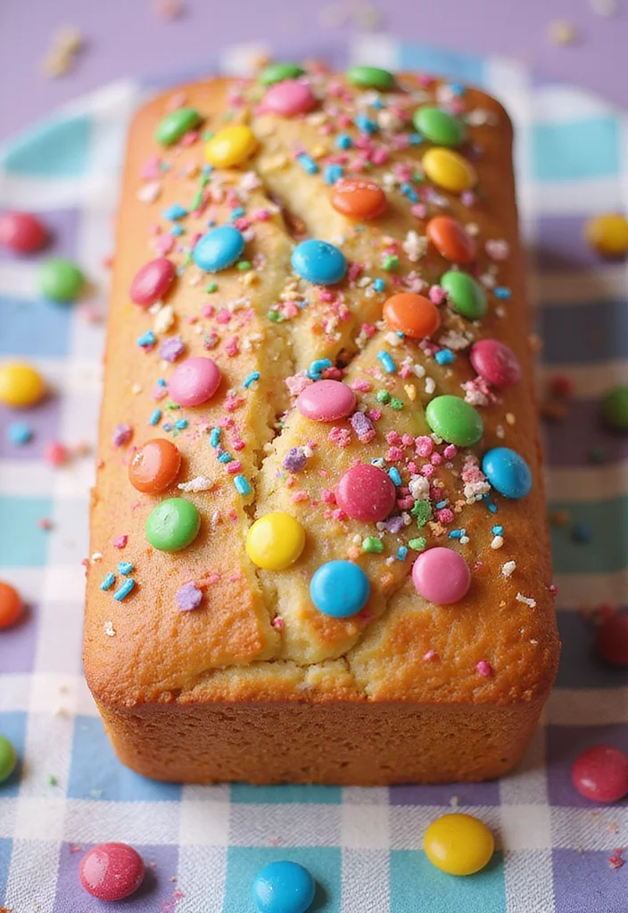 17 Unique Loaf Cake Decoration Styles That Will Make Your Cake the Star of the Show! - 8. Colorful Candy Crush