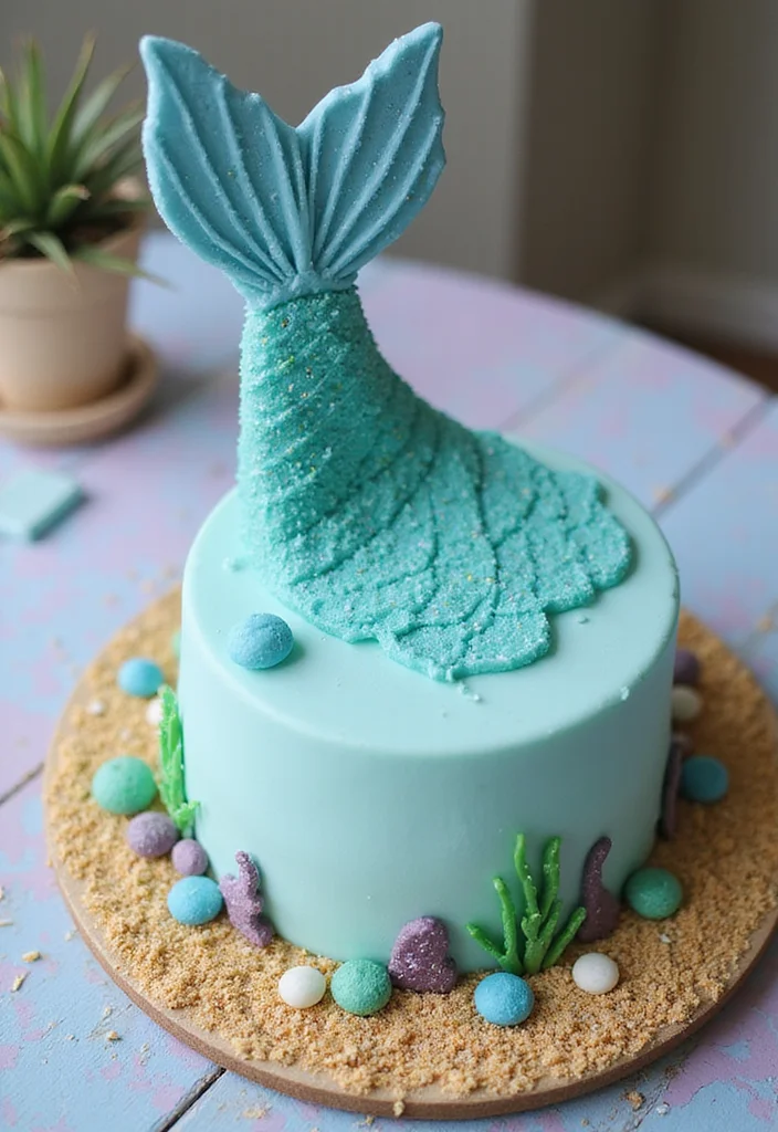 18 Fun Birthday Cake Designs That Steal the Show (Your Guests Will Love #3!) - 2. Mermaid Tail Cake