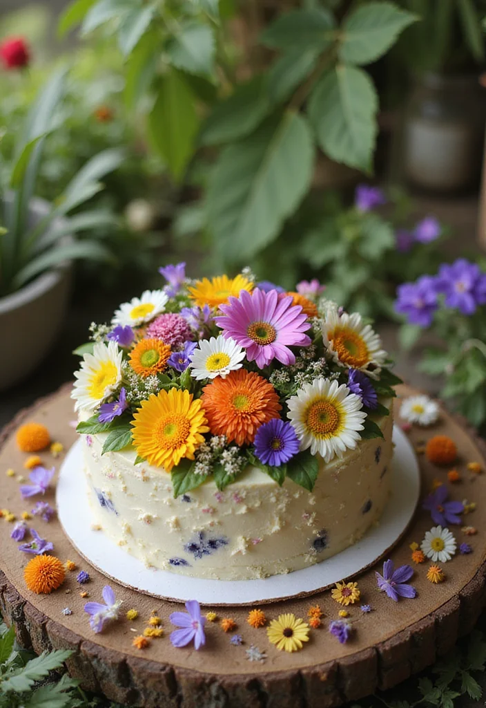 18 Fun Birthday Cake Designs That Steal the Show (Your Guests Will Love #3!) - 4. Floral Cake