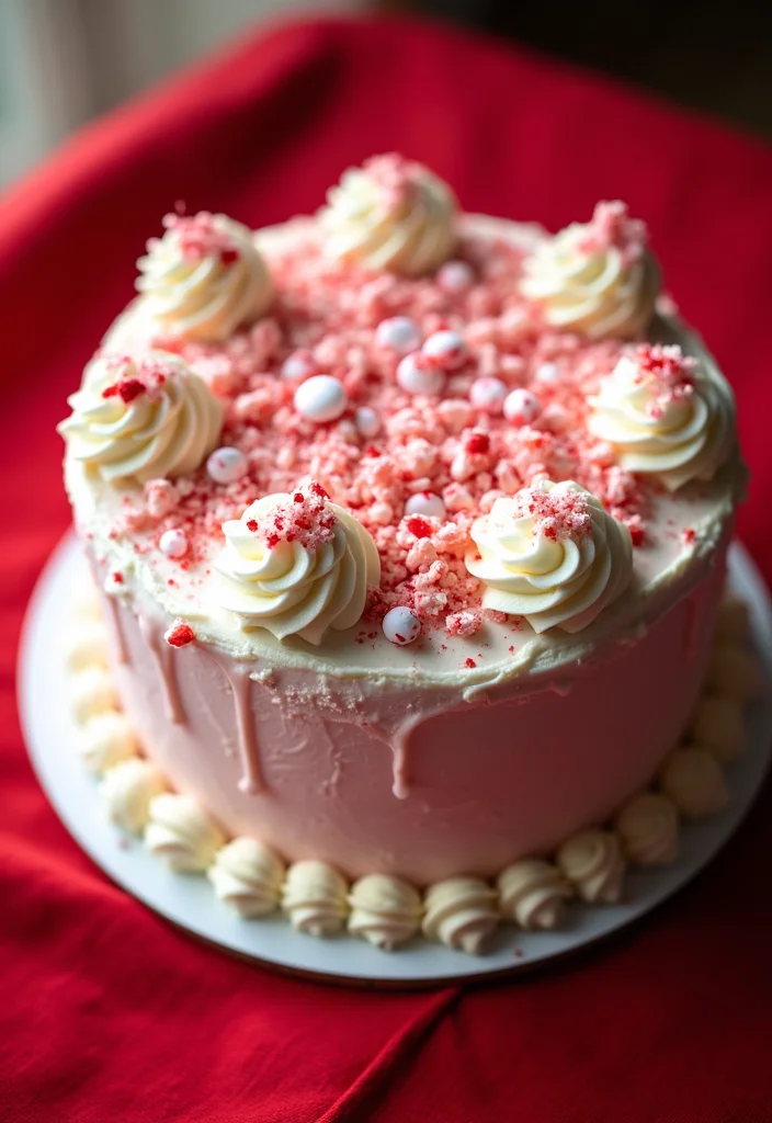 19 Quick and Easy Holiday Baking Ideas: Christmas Cakes That Impress (#11 Is a Showstopper!) - 3. Peppermint Bark Cake