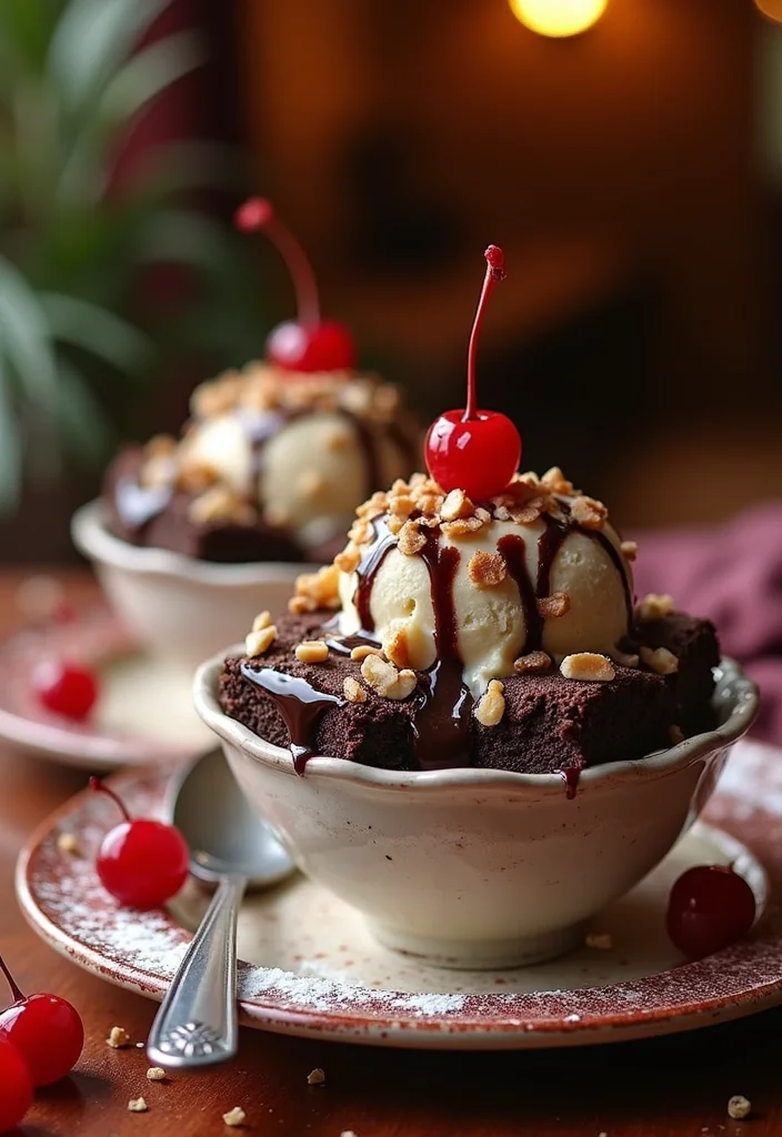 20 Sweet Couple Dessert Ideas for Your 1st Anniversary (You’ll Adore #10!) - 13. Brownie Sundaes