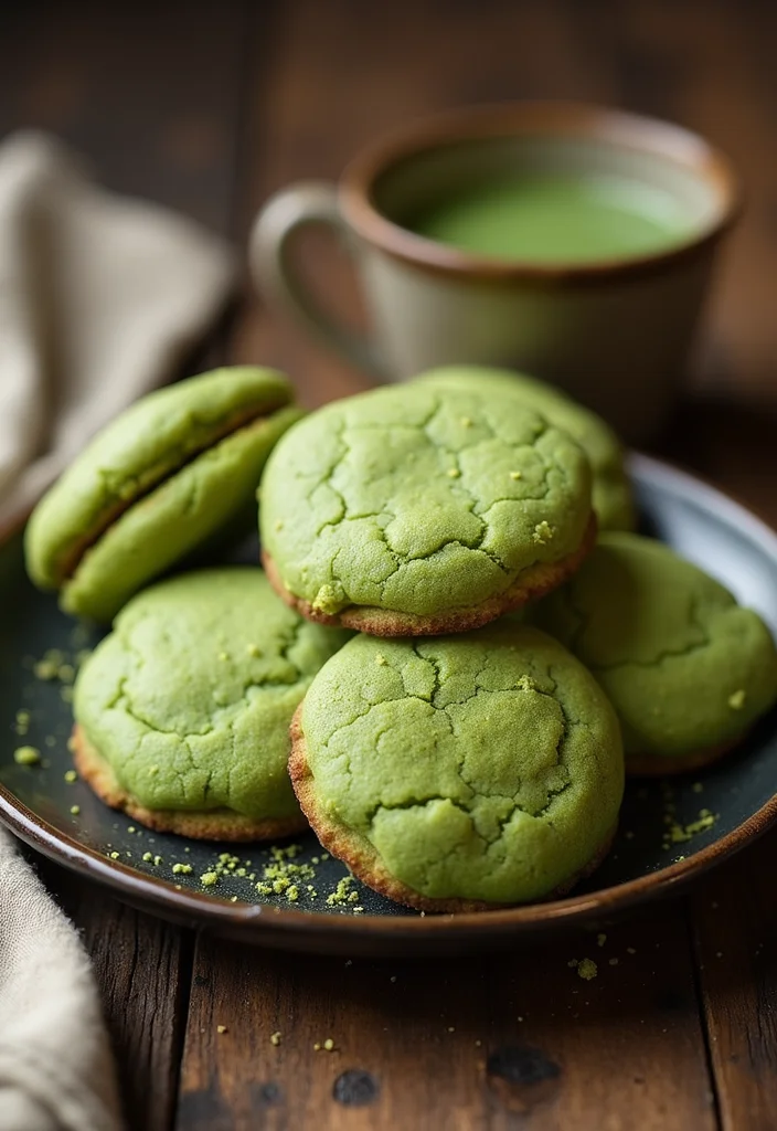 20 Sweet Couple Dessert Ideas for Your 1st Anniversary (You’ll Adore #10!) - 14. Matcha Green Tea Cookies