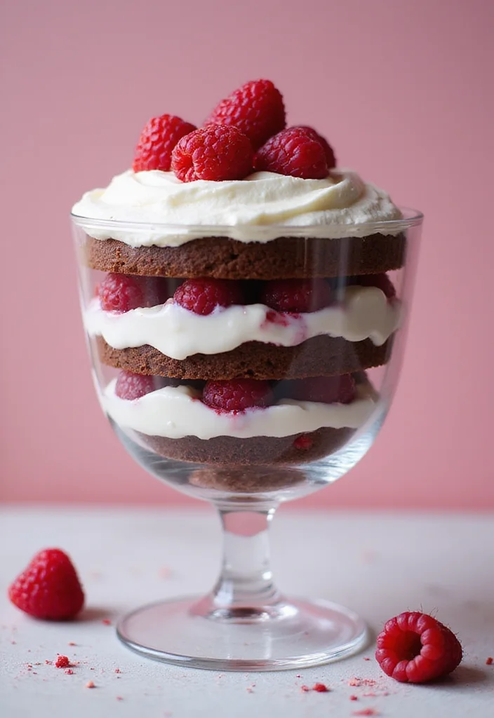 20 Sweet Couple Dessert Ideas for Your 1st Anniversary (You’ll Adore #10!) - 17. Raspberry Chocolate Trifle