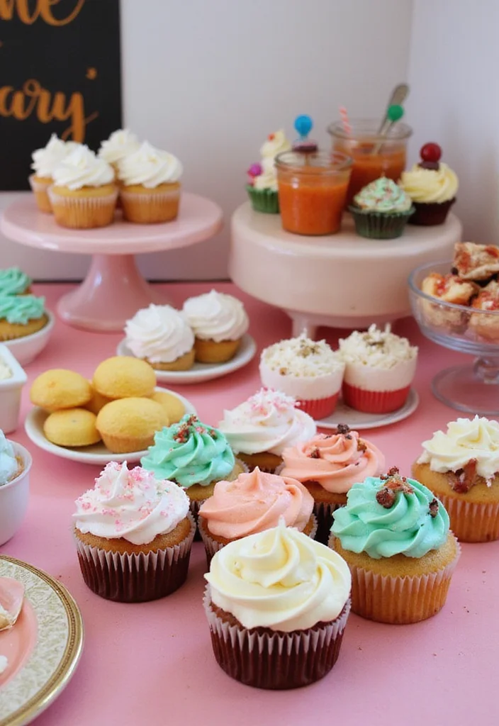 20 Sweet Couple Dessert Ideas for Your 1st Anniversary (You’ll Adore #10!) - 6. DIY Cupcake Tasting Bar