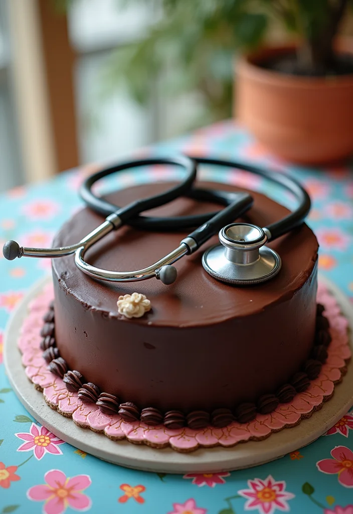 20 Unique Medical Birthday Cakes That Will Make Your Celebration Unforgettable (Check Out #10!) - 1. Stethoscope Delight