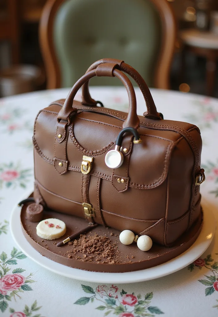 20 Unique Medical Birthday Cakes That Will Make Your Celebration Unforgettable (Check Out #10!) - 11. Doctor’s Bag Cake