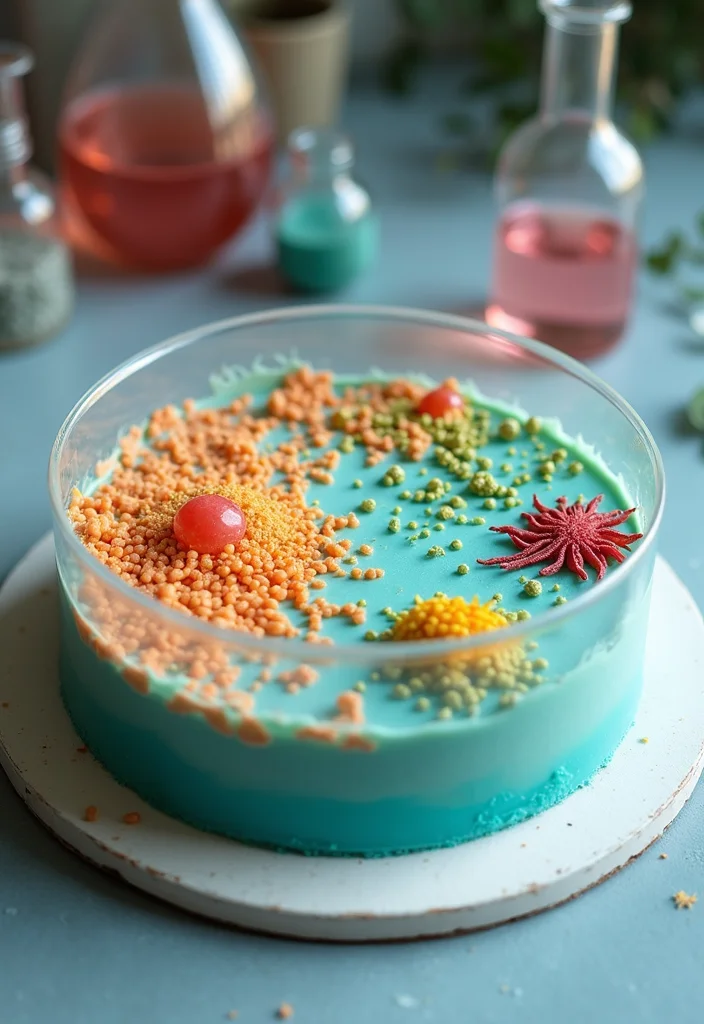 20 Unique Medical Birthday Cakes That Will Make Your Celebration Unforgettable (Check Out #10!) - 15. Microbiology Petri Dish Cake