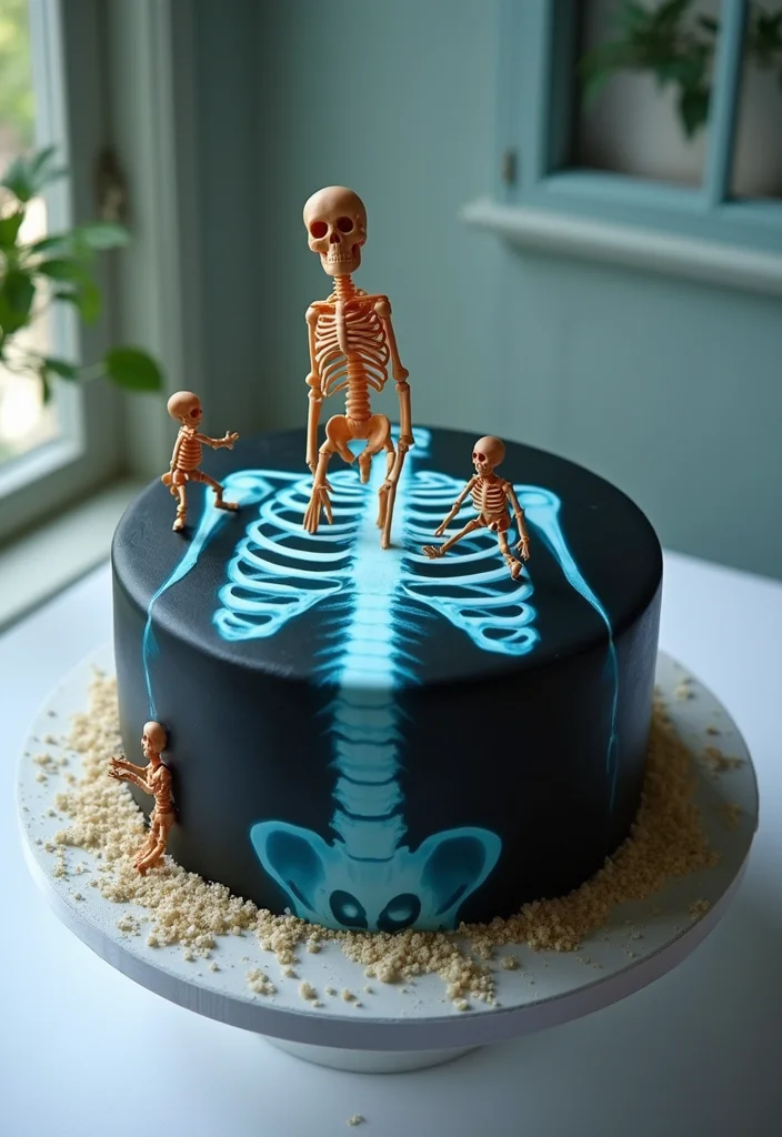 20 Unique Medical Birthday Cakes That Will Make Your Celebration Unforgettable (Check Out #10!) - 16. X-Ray Cake