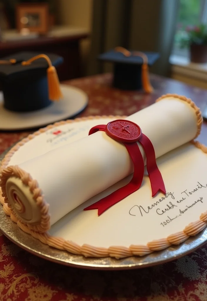 20 Unique Medical Birthday Cakes That Will Make Your Celebration Unforgettable (Check Out #10!) - 18. Medical Degree Cake