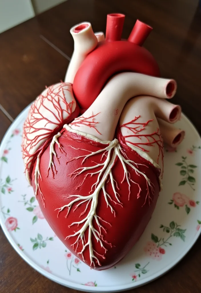 20 Unique Medical Birthday Cakes That Will Make Your Celebration Unforgettable (Check Out #10!) - 3. Anatomical Heart Cake