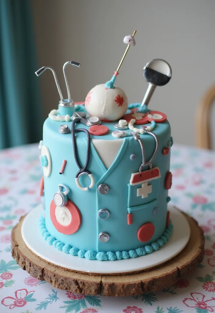 20 Unique Medical Birthday Cakes That Will Make Your Celebration Unforgettable (Check Out #10!) - 4. Surgical Scrub Cake
