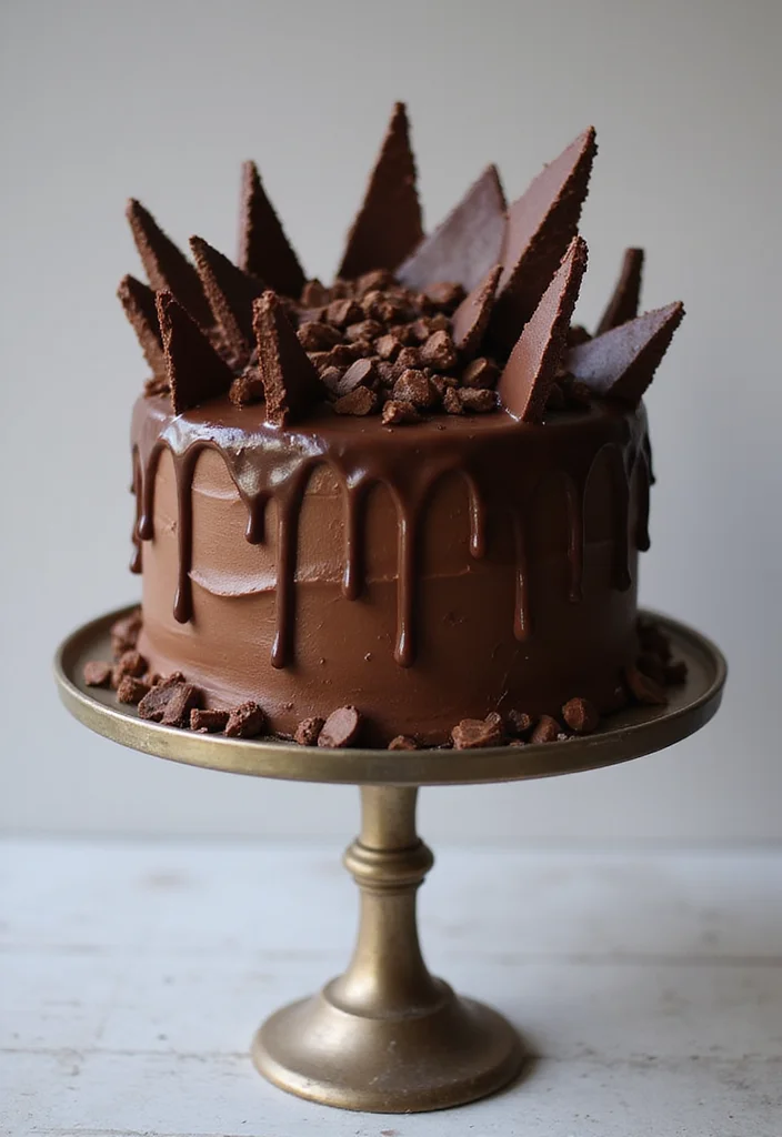 21 Cake Decorating Ideas That'll Transform Your Baking Game (You Won't Want to Miss #8!) - 10. Chocolate Shard Cake