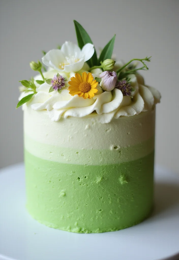 21 Cake Decorating Ideas That'll Transform Your Baking Game (You Won't Want to Miss #8!) - 16. Matcha Cake