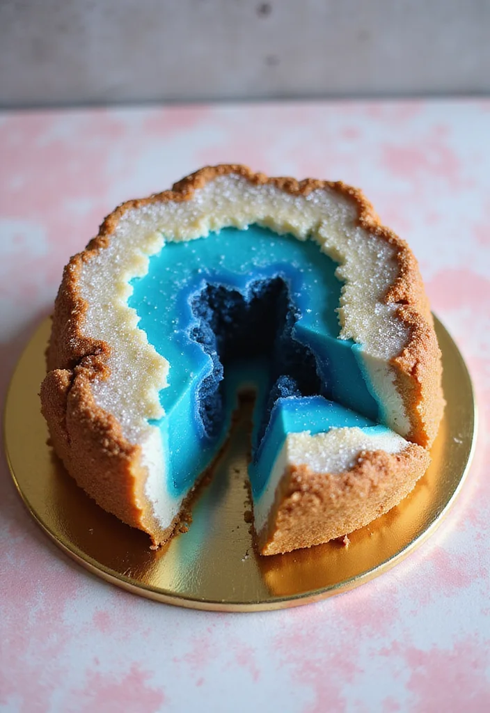 21 Cake Decorating Ideas That'll Transform Your Baking Game (You Won't Want to Miss #8!) - 5. Geode Cake