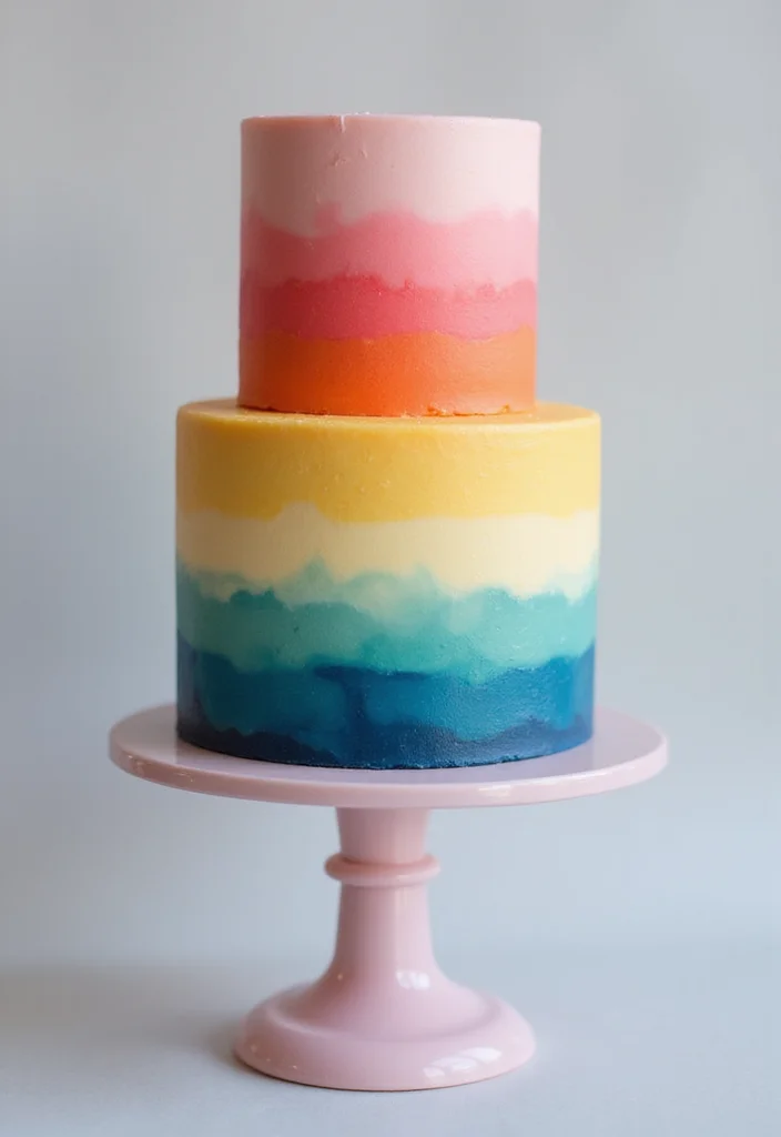 21 Cake Decorating Ideas That'll Transform Your Baking Game (You Won't Want to Miss #8!) - 8. Ombre Cake