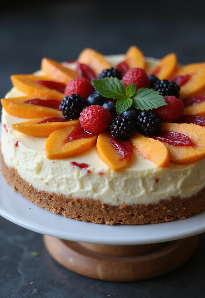 21 Fun Birthday Cake Ideas for Your Best Friend’s Celebration (Get Inspired!) - 13. Cheesecake with Fresh Fruit
