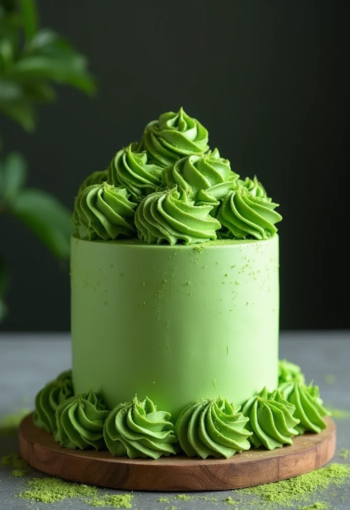 21 Fun Birthday Cake Ideas for Your Best Friend’s Celebration (Get Inspired!) - 18. Matcha Cake