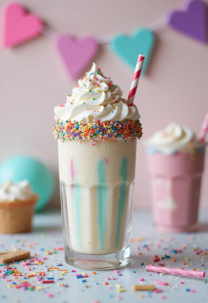 21 Fun Birthday Cake Ideas for Your Best Friend’s Celebration (Get Inspired!) - 19. Birthday Cake Milkshake