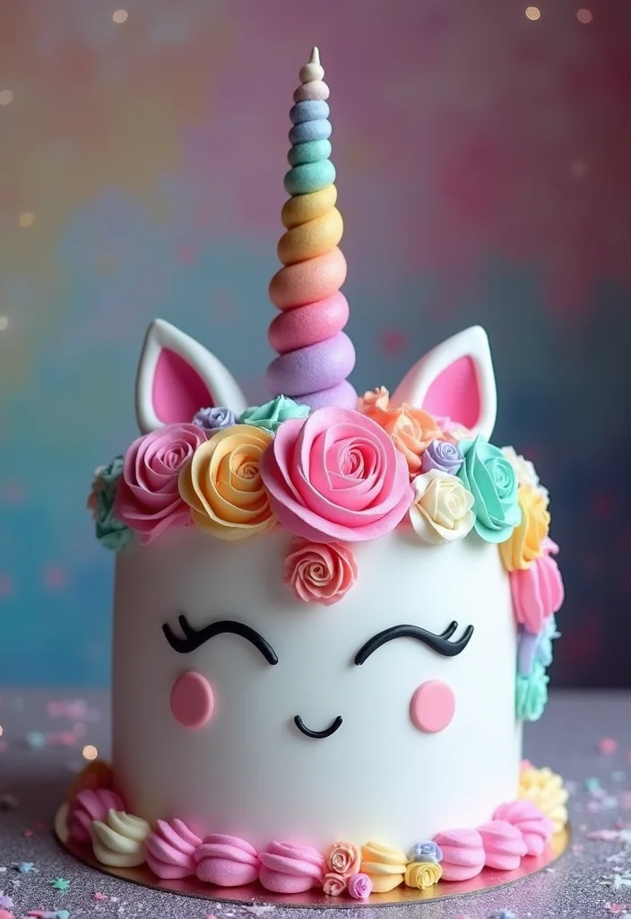 21 Fun Birthday Cake Ideas for Your Best Friend’s Celebration (Get Inspired!) - 4. Unicorn Cake