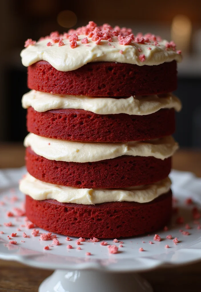21 Fun Birthday Cake Ideas for Your Best Friend’s Celebration (Get Inspired!) - 6. Red Velvet Cake