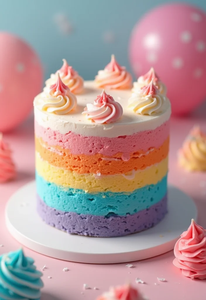 21 Fun Birthday Cake Ideas for Your Best Friend’s Celebration (Get Inspired!) - 8. Ombre Cake