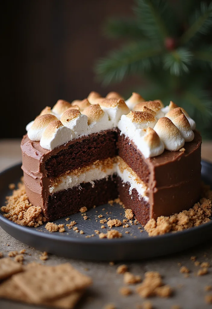 21 Fun Birthday Cake Ideas for Your Best Friend’s Celebration (Get Inspired!) - 9. S'mores Cake