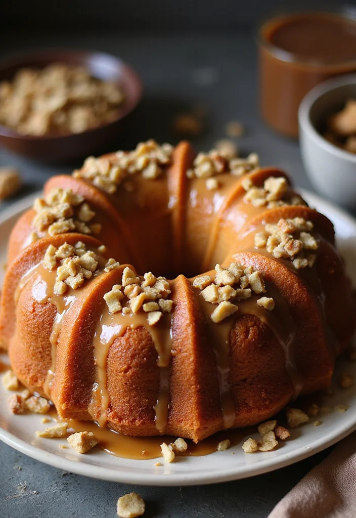 22 Fun Bundt Cake Decorating Ideas Your Kids Will Love! - 10. Nutty Buddy Bundt Cake