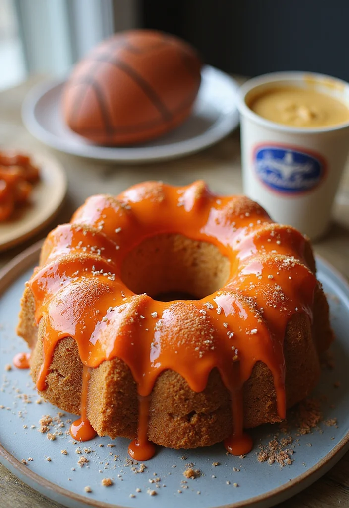 22 Fun Bundt Cake Decorating Ideas Your Kids Will Love! - 17. Sports Fan Bundt Cake