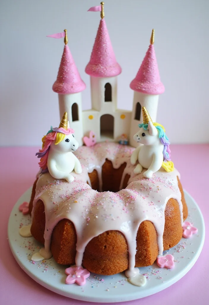 22 Fun Bundt Cake Decorating Ideas Your Kids Will Love! - 4. Fairy Tale Bundt Cake