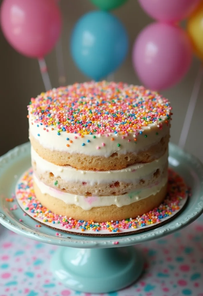 22 Trendy Teen Birthday Cake Flavors That Are a Total Hit at Parties (You Need to Try #12!) - 1. Funfetti