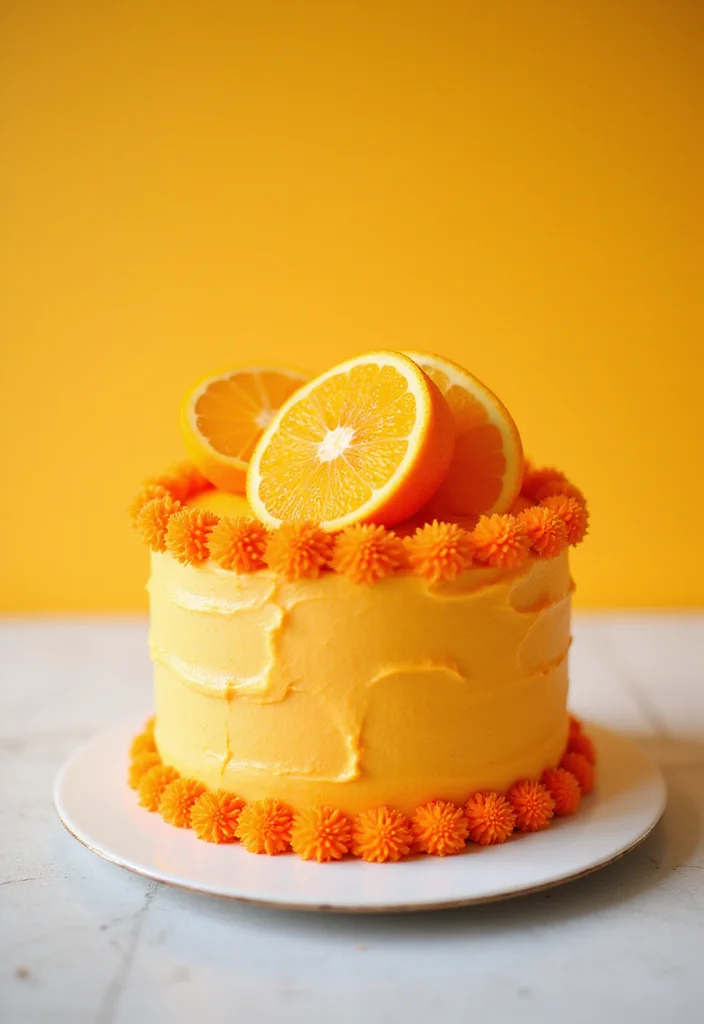 22 Trendy Teen Birthday Cake Flavors That Are a Total Hit at Parties (You Need to Try #12!) - 16. Orange Creamsicle