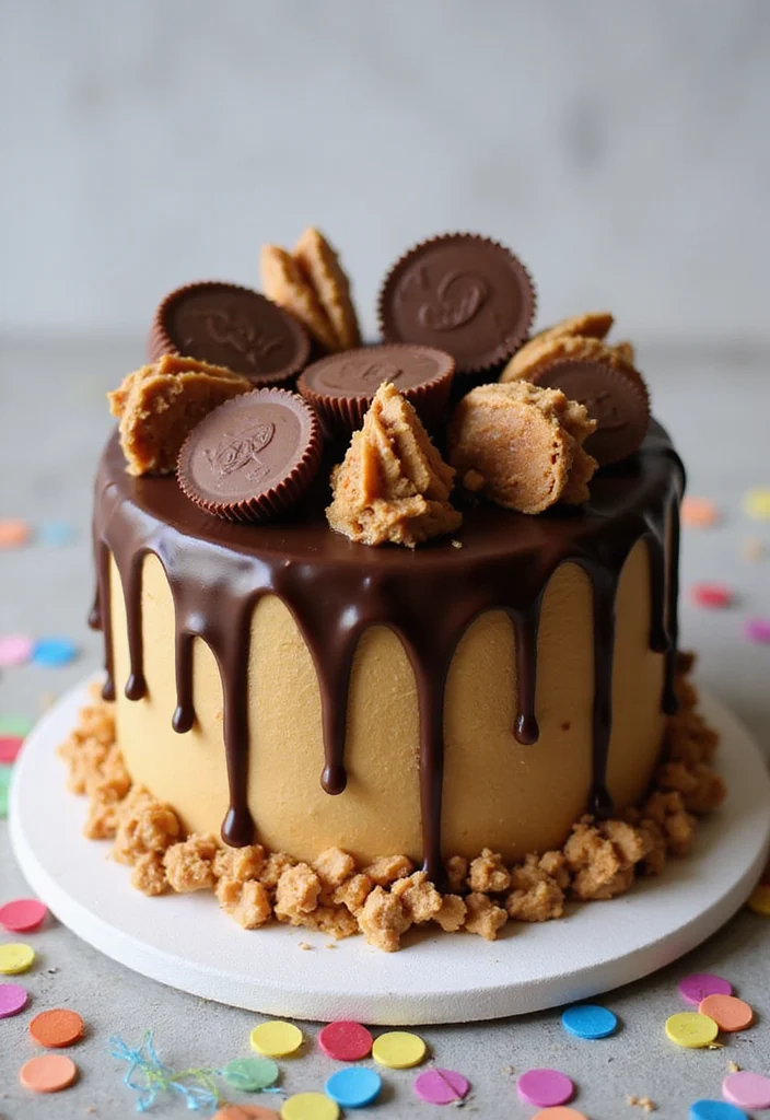 22 Trendy Teen Birthday Cake Flavors That Are a Total Hit at Parties (You Need to Try #12!) - 9. Peanut Butter Cup