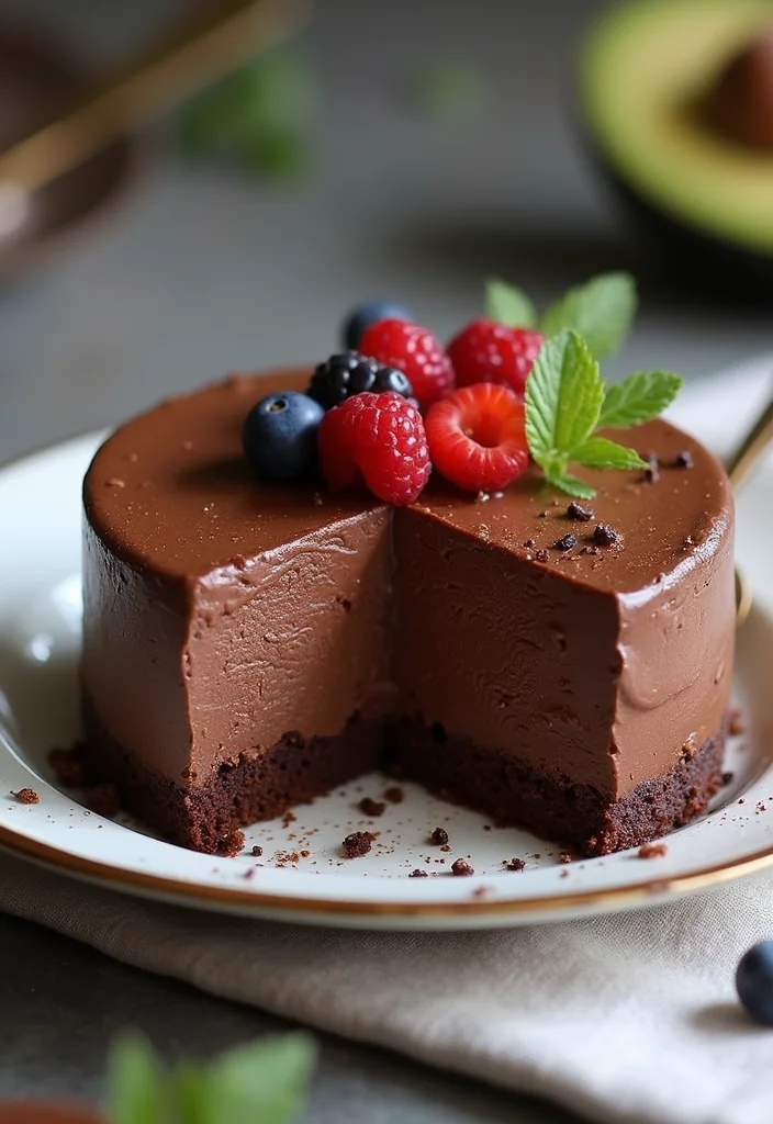 28 Healthy Birthday Cake Alternatives That Taste Amazing (Wait Until You Try #14!) - 14. Chocolate Avocado Mousse Cake