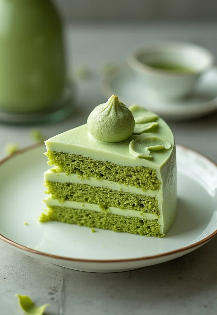 28 Healthy Birthday Cake Alternatives That Taste Amazing (Wait Until You Try #14!) - 21. Matcha Green Tea Cake