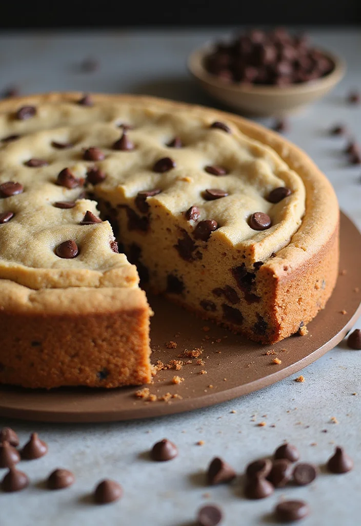 28 Healthy Birthday Cake Alternatives That Taste Amazing (Wait Until You Try #14!) - 22. Chocolate Chip Cookie Cake