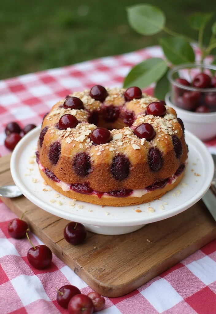 28 Healthy Birthday Cake Alternatives That Taste Amazing (Wait Until You Try #14!) - 24. Cherry Almond Cake