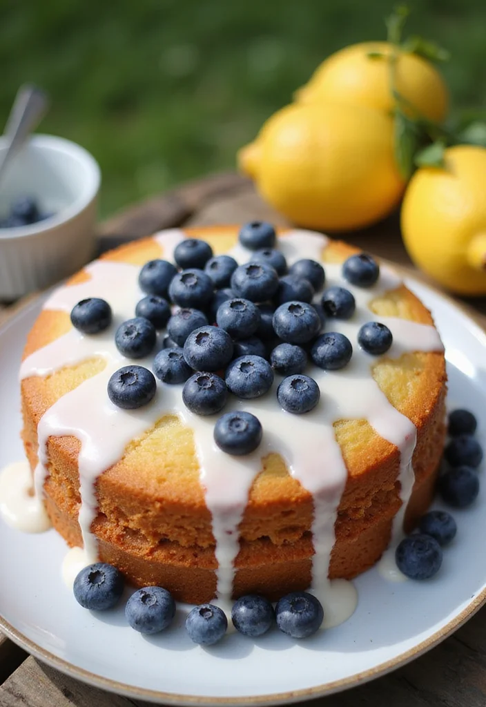 28 Healthy Birthday Cake Alternatives That Taste Amazing (Wait Until You Try #14!) - 6. Lemon Blueberry Cake