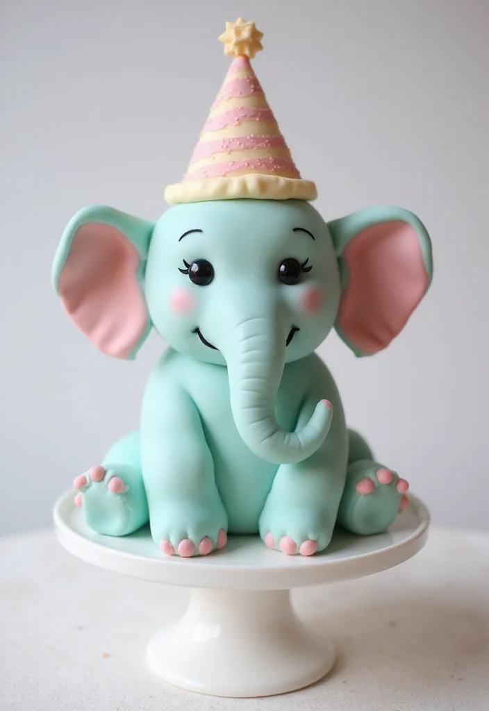 6 Months Birthday Cake Ideas That Will Make Your Baby's Milestone Unforgettable! - 1. Adorable Baby Animal Cake