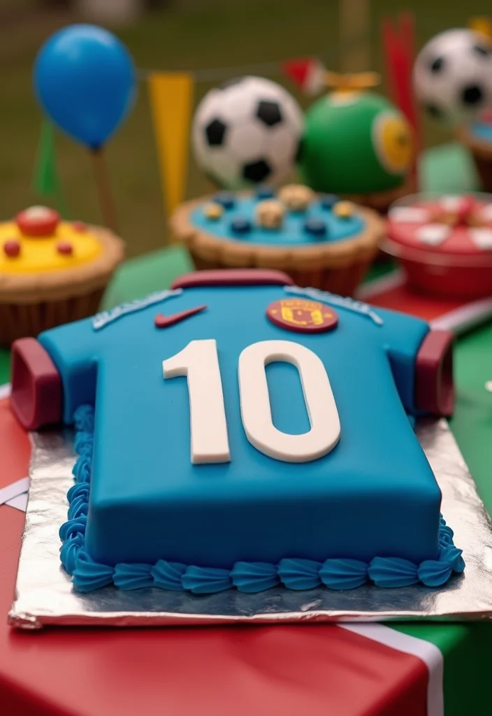 Celebrate Like a Champion: 11 Messi Cakes to Make Your Birthday Extra Special! - 1. The Classic Messi Jersey Cake