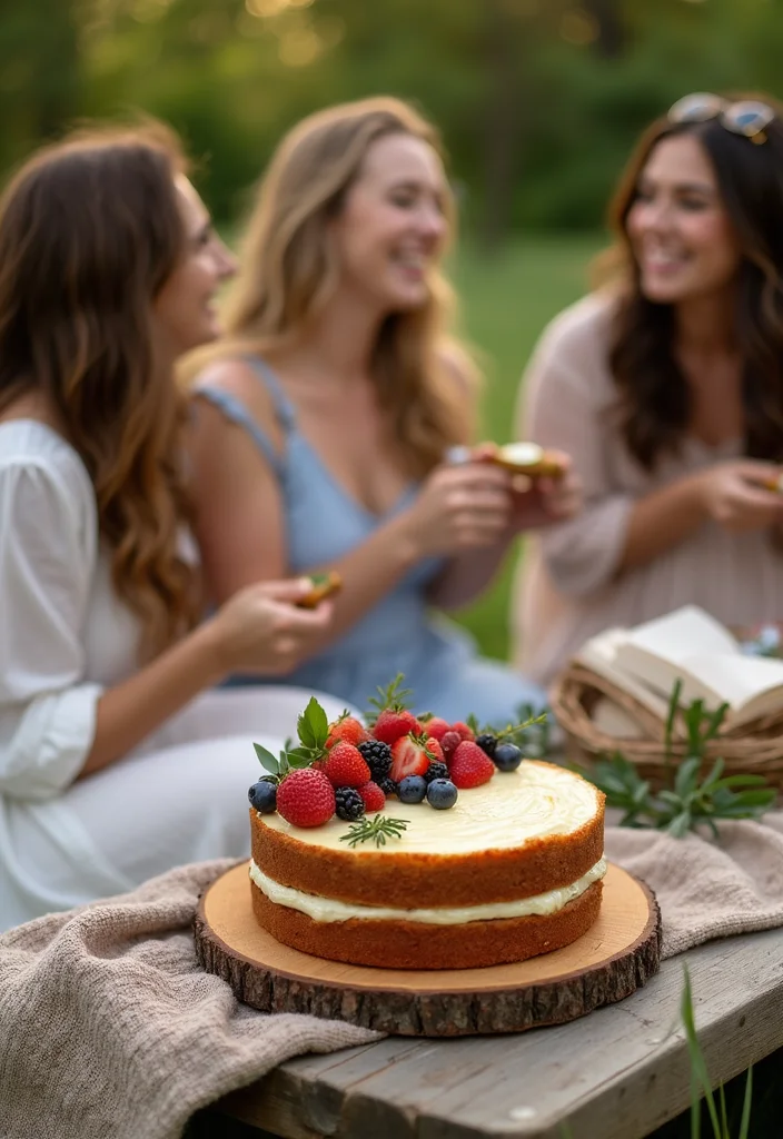 Discover 8 Unique Birthday Photoshoot Ideas with Cake That Everyone Will Talk About! - 4. Rustic Charm with a Naked Cake