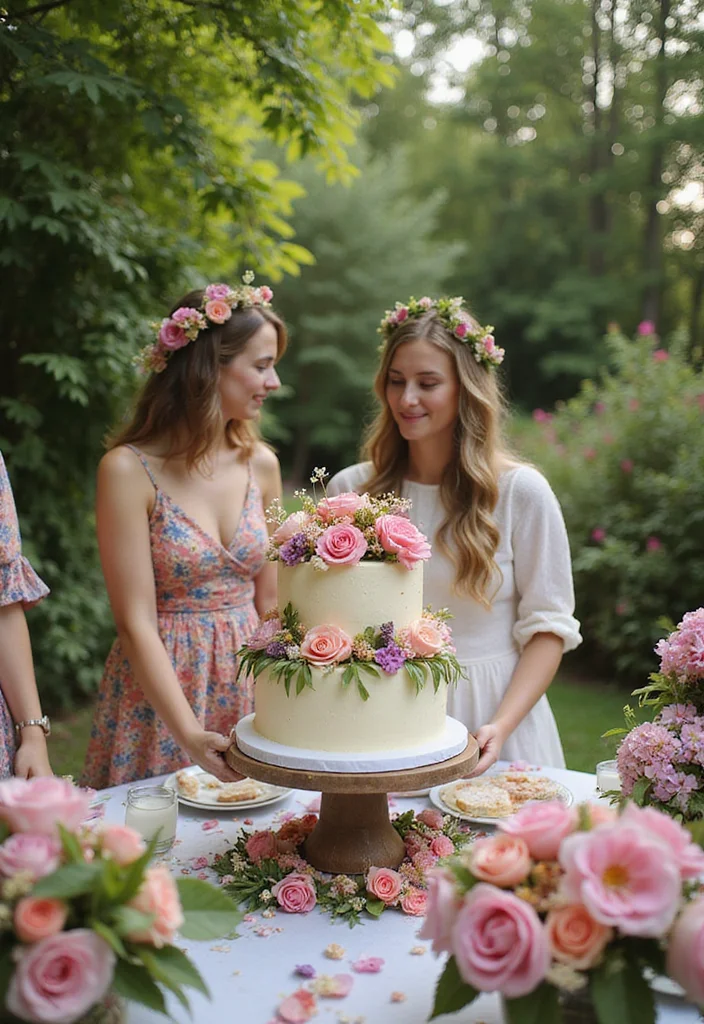 Discover 8 Unique Birthday Photoshoot Ideas with Cake That Everyone Will Talk About! - 5. Floral Fantasy