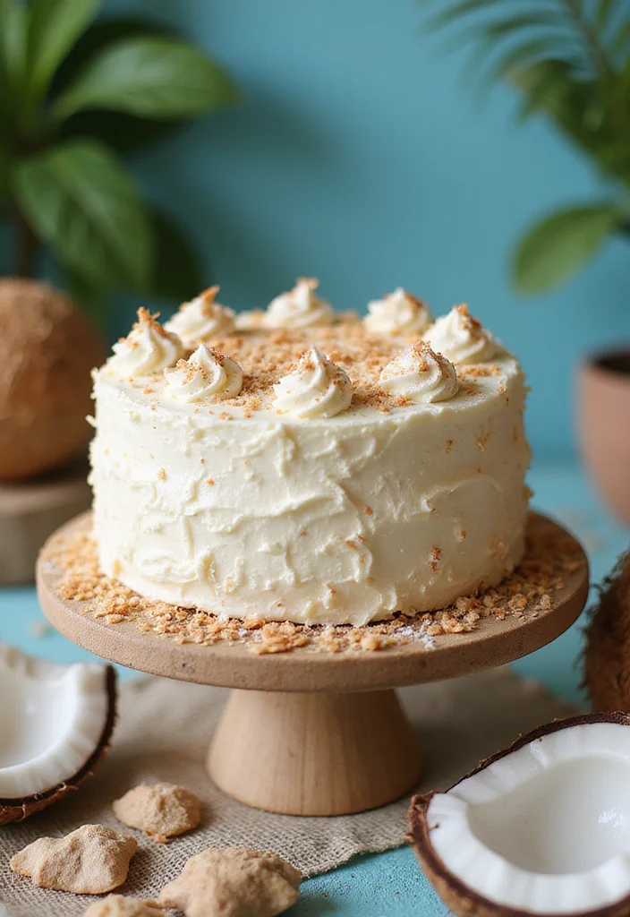 Satisfy Your Sweet Tooth with These 8 Gourmet 45th Birthday Cake Ideas! - 7. Coconut Cream Cake