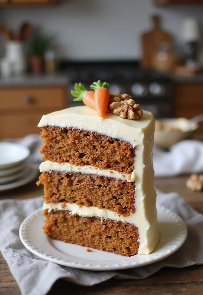 Satisfy Your Sweet Tooth with These 8 Gourmet 45th Birthday Cake Ideas! - 8. Rustic Carrot Cake with Cream Cheese Frosting