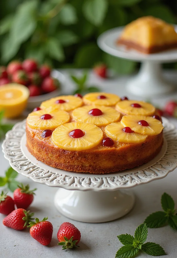 The Only Pineapple Upside Down Cake Recipe You’ll Ever Need for Your Next BBQ! - Presentation Ideas