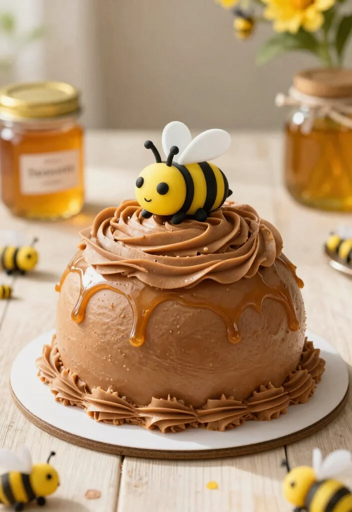 15 Bee Smash Cake Ideas for Sweet Little Celebrations - 8. Sweet Honey Pot Cake 1