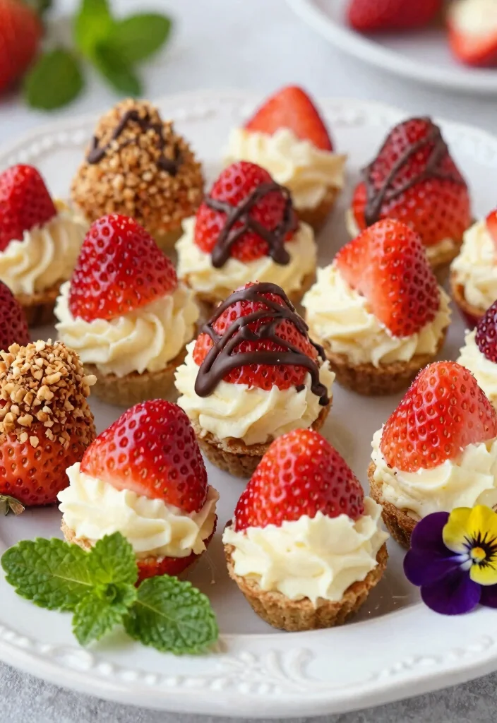 15 Cheesecake Filled Strawberries Ideas: Elegant Bite-Sized Treats - 1. Classic Cheesecake Filling 1