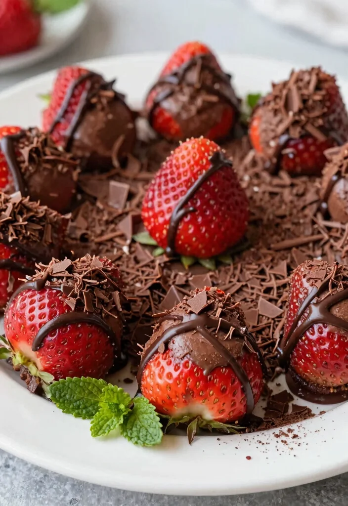 15 Cheesecake Filled Strawberries Ideas: Elegant Bite-Sized Treats - 2. Chocolate Cheesecake Delight 1