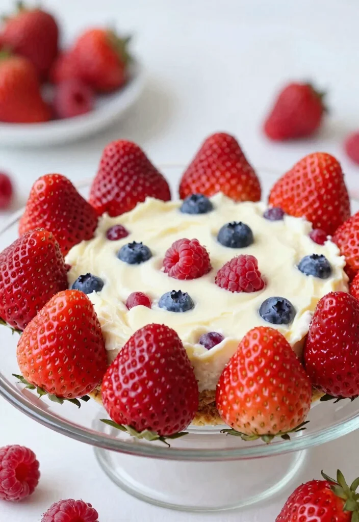 15 Cheesecake Filled Strawberries Ideas: Elegant Bite-Sized Treats - 3. Berry Medley Cheesecake 1