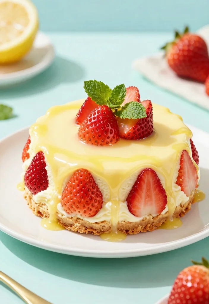 15 Cheesecake Filled Strawberries Ideas: Elegant Bite-Sized Treats - 4. Lemon Cheesecake Strawberries 1
