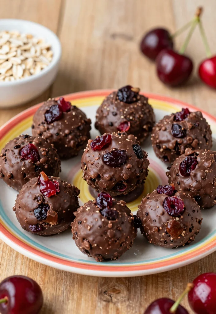 15 Chocolate Cake With Cherries Ideas: Sweet Tart Balance - 15. Chocolate Cherry Energy Bites 1